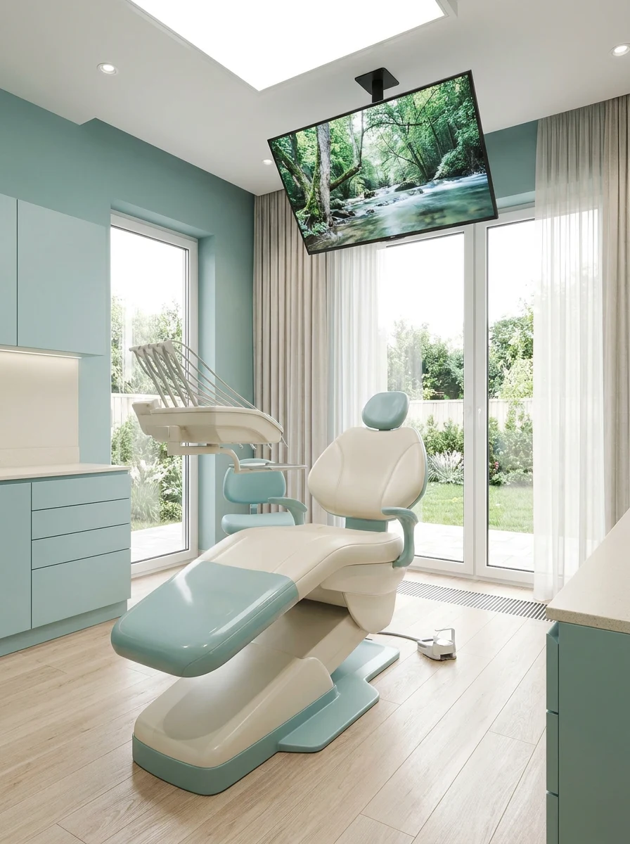 A comfortable treatment room at Cedarcrest Dental